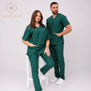 Tenue Médicale Basic Unisexe Verte - Confort et Durabilité