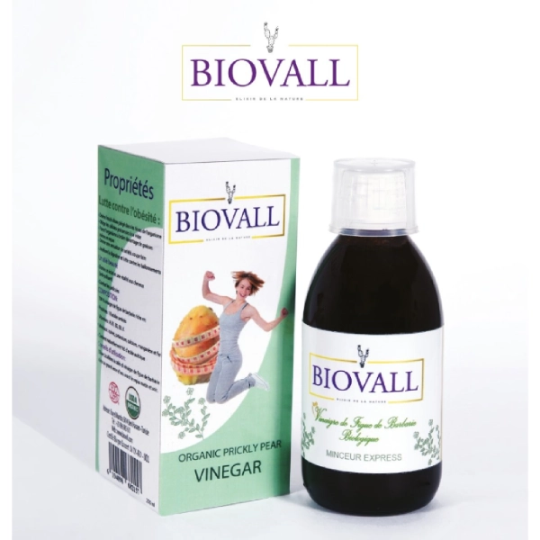 Vinaigre de Figue de Barbarie Biovall - Minceur & Soin Capillaire